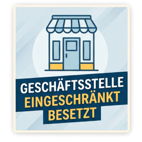 Hinweis zur aktuellen Erreichbarkeit